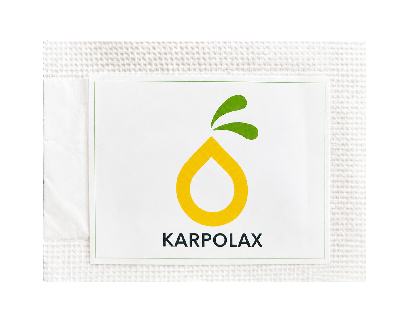 Official Karpolax sachet for post-harvest fruit care